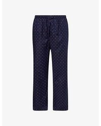 Derek Rose - Nelson Printed Cotton Lounge Trousers - Lyst