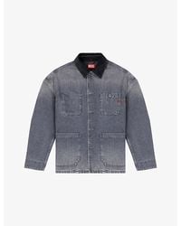 DIESEL - D-Stack-U-L Faded Denim Jacket - Lyst