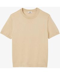 Sandro - Crewneck Classic-fit Knitted T-shirt - Lyst
