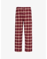 Derek Rose - Kelburn Straight-Leg Relaxed-Fit Cotton Pyjama Trousers Xxl - Lyst