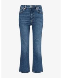 FRAME - The Reboot Crop Bootcut Stretch-Denim Jeans - Lyst