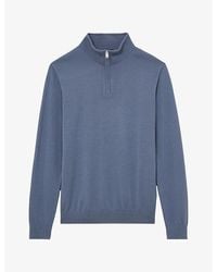 Reiss - Blackhall Half-Zip Wool Jumper - Lyst