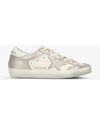 Golden Goose - Superstar 10999 Logo-print Leather Low-top Trainers - Lyst