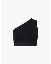 Rick Owens - One-shoulder Slim-fit Stretch-woven Top X - Lyst