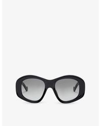 Loewe - Acetate Pentagon Bevelled Sunglasses - Lyst