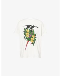 FARM Rio - Relaxed-Fit Rio Macaw Cotton-Jersey T-Shirt - Lyst