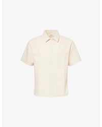 FRAME - Patch-Pocket Short-Sleeve Cotton Shirt - Lyst