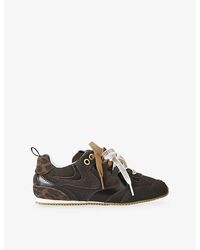 Kurt Geiger - K Slim Suede Trainers - Lyst