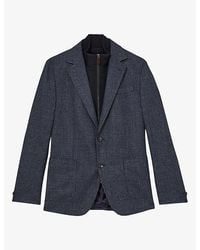 Reiss - Kyle Gilet-Insert Woven Blazer - Lyst