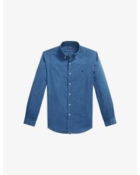Polo Ralph Lauren - Logo-Embroidered Custom-Fit Cotton-Seersucker Shirt - Lyst