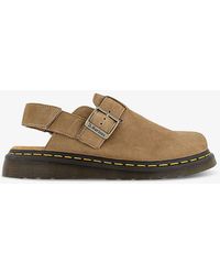Dr. Martens - Jorge Ii Flat Suede Leather Mules - Lyst