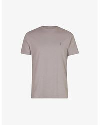 AllSaints - Tonic Crewneck Cotton-jersey T-shirt X - Lyst