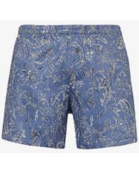 Zimmerli of Switzerland - Paisly-print Mid-rise Cotton Boxer Shorts X - Lyst