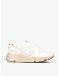 Golden Goose - Running Sole 10100 Mesh And Leather Trainers - Lyst