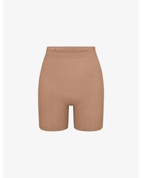 Skims - Sculpt Fitted Stretch-Woven Shorts Xxl - Lyst