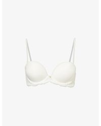 Aubade - Kiss Of Love Lace-embellished Woven Bandeau Bra - Lyst