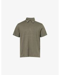 7 For All Mankind - Relaxed-Fit Linen-Blend Polo Top - Lyst
