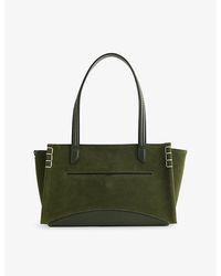 JW Anderson - Elongated Loafer Cabas Suede Tote Bag - Lyst