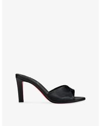 Christian Louboutin - Fanny Slide 85 Leather Heeled Mules - Lyst