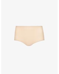 Chantelle - Ladies Cotton Check Soft Stretch Jersey Briefs - Lyst