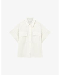 JOSEPH - Justo Flap-Pocket Cotton-Poplin Shirt - Lyst