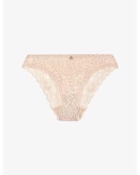 Aubade - Rosessence Mid-Rise Stretch-Lace Briefs - Lyst