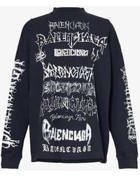 Balenciaga - Diy Metal Logo-print Oversized Cotton-jersey T-shirt - Lyst