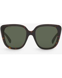 Gucci - GG1169S Cat-eye Tortoiseshell Acetate Sunglasses - Lyst