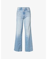 Mother - The Hustler Roller Sneak Flared Stretch-Denim Jeans - Lyst