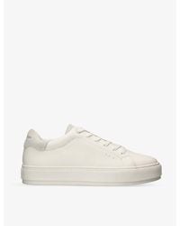 Kurt Geiger - Laney2 Foil-Logo Leather Low-Top Trainers - Lyst