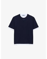 Prada - Cotton Layered T-Shirt - Lyst