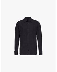 Tom Ford - Pleated-Bib Slim-Fit Cotton Shirt - Lyst