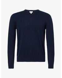 Sunspel - V-Neck Cashmere Jumper - Lyst