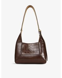 Jimmy Choo - Diamond Hobo Small Crocodile-Embossed Leather Shoulder Bag - Lyst