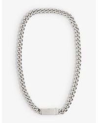 DSquared² - Brand-engraved Brass Necklace - Lyst