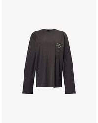 Acne Studios - Relaxed-Fit Logo-Print Cotton-Blend T-Shirt - Lyst