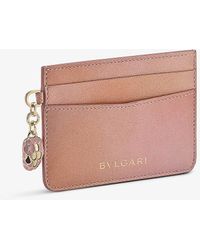 BVLGARI - Serpenti Forever Leather Card Holder - Lyst