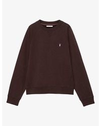 AllSaints - Harlow Ramskull Raglan Jersey Jumper - Lyst