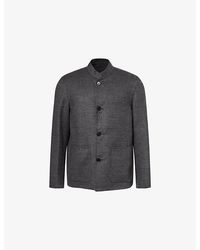dunhill - Stand-Collar Reversible Wool Driving Jacket - Lyst