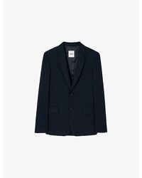 Sandro - Regular-Fit Single-Breasted Wool Blazer - Lyst