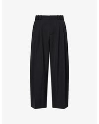 Studio Nicholson - Double-Pleat Volume Wool-Blend Trousers - Lyst