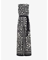 Phase Eight - Cyra Floral-Print Woven Jumpsuit - Lyst