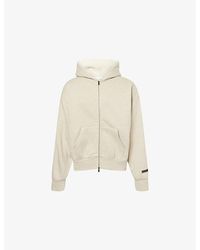 Fear Of God - Classic Logo-Embellished Zip Cotton-Blend Hoody - Lyst