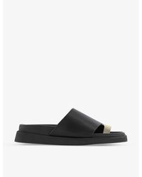 Alohas - Square-toe Leather Sandals - Lyst