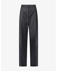 RÓHE Frames - Contrast Boxer Waistband Wool Trousers - Lyst