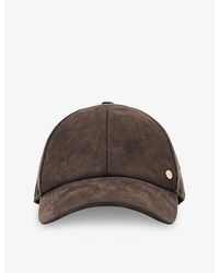 Reiss - Logo-Engraved Faux-Suede Baseball Cap - Lyst