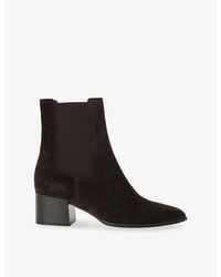 Dune - Pimo Chisel Suede Chelsea Ankle Boots - Lyst