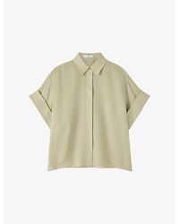 JOSEPH - Justi Short-Sleeved Ramie Blouse - Lyst
