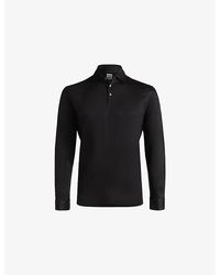 BOGGI - Long-Sleeve Supima-Cotton Polo Shirt - Lyst
