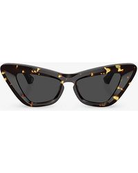 Burberry - Be4421u Angular-frame Acetate Sunglasses - Lyst